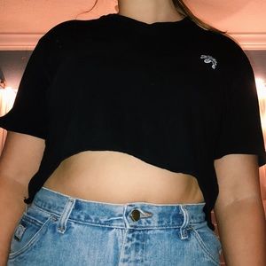 Black cropped top!
